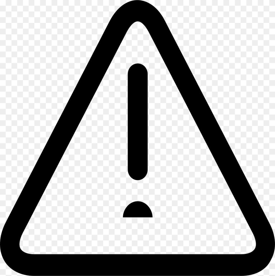 Warning Exclamation Mark Icon Triangle, Sign, Symbol, Smoke Pipe Free Transparent Png