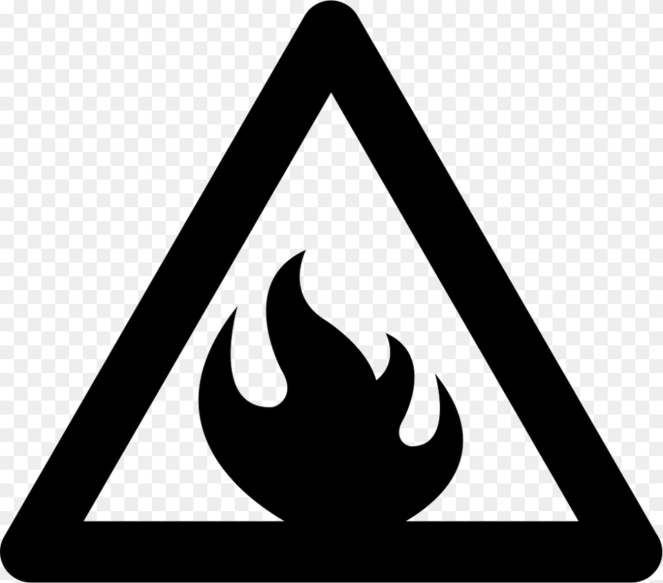 Warning Flammable Sign Flammable Icon, Symbol, Triangle Png Image