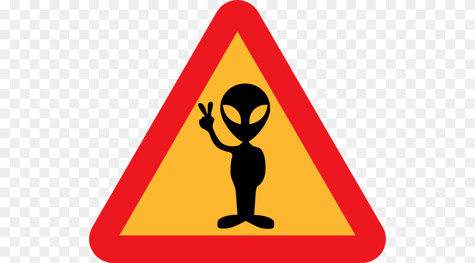 Warning For Aliens Clip Art Vector, Sign, Symbol, Road Sign, Dynamite Free Transparent Png