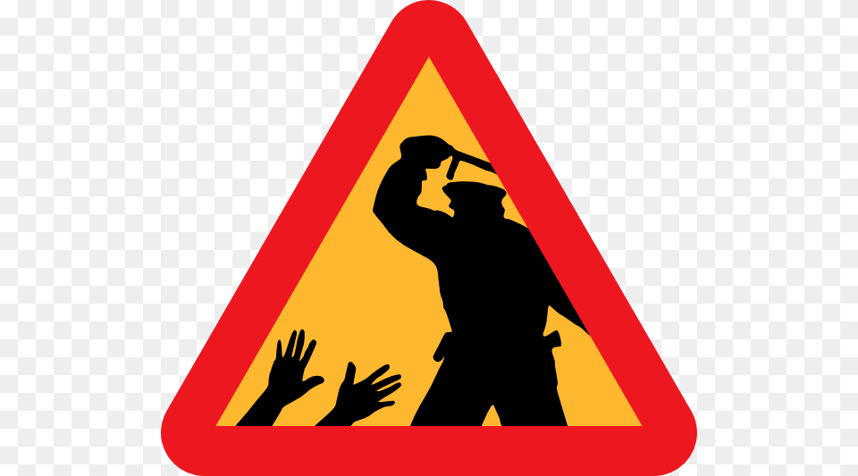 Warning For Police Brutality Clip Art Vector, Sign, Symbol, Adult, Male Png