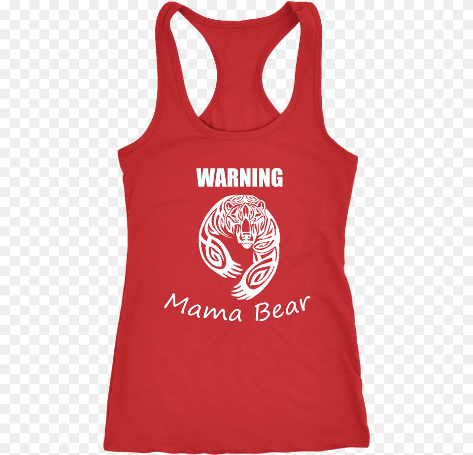 Warning Mama Bear Celtic T Shirt, Clothing, Tank Top, Animal, Mammal Free Transparent Png