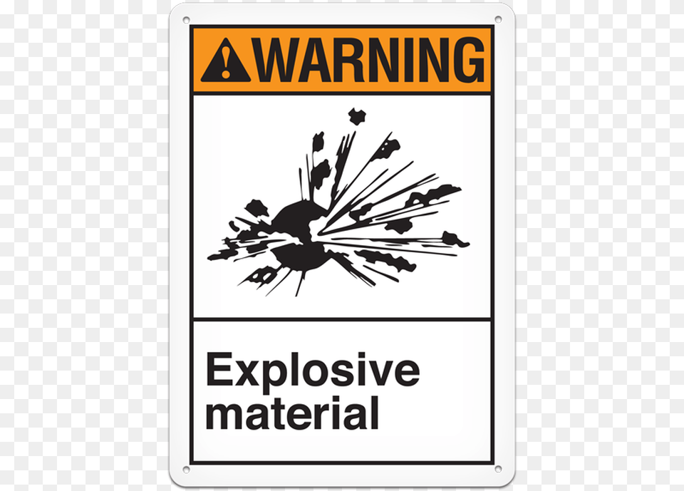 Warning Material Explosive, Advertisement, Poster, Sign, Symbol Png Image
