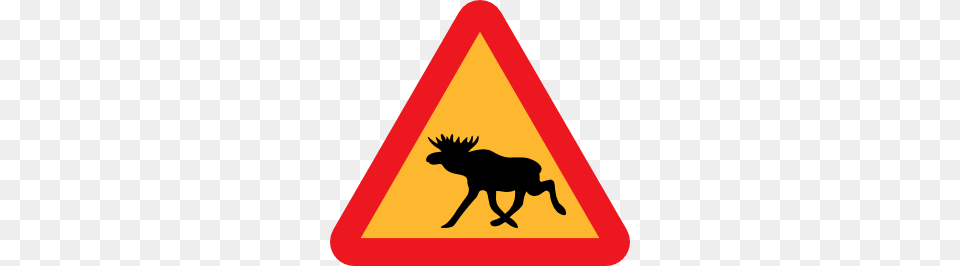Warning Moose Roadsign Clip Art For Web, Sign, Symbol, Road Sign, Animal Free Png Download