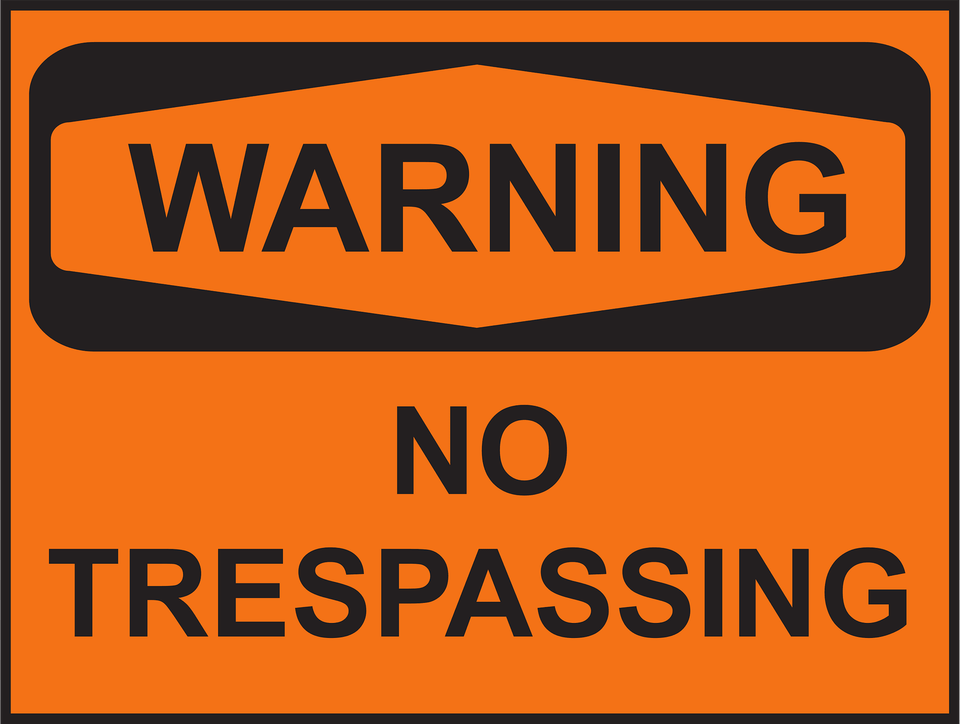 Warning No Trespassing Clipart, Sign, Symbol Png Image