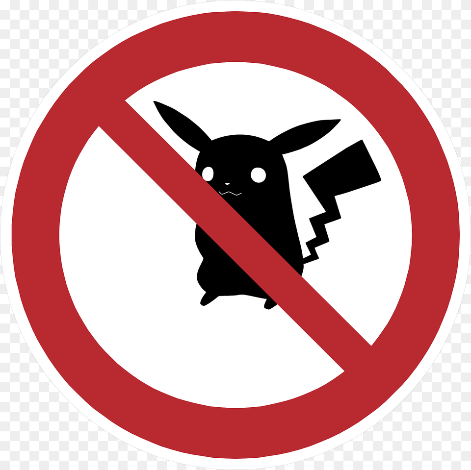 Warning Pikachu, Sign, Symbol, Road Sign Free Png
