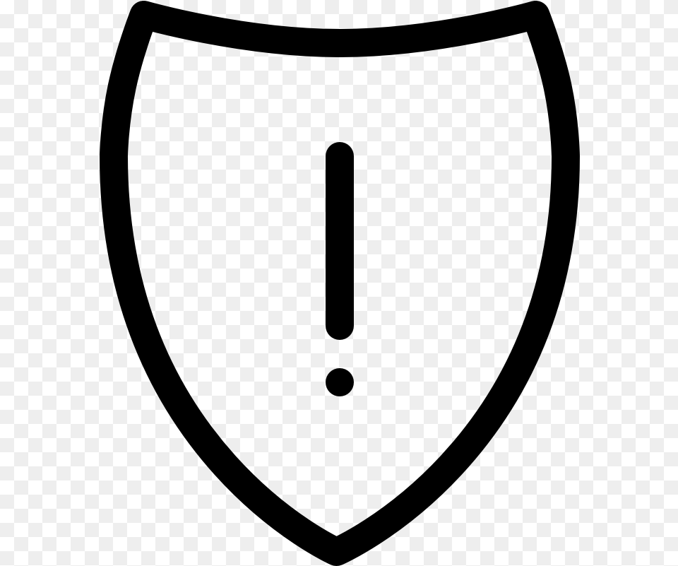 Warning Security Shield Warning Circle, Gray Free Png Download