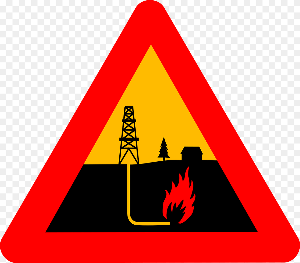 Warning Shale Gas Clipart, Sign, Symbol, Road Sign, Dynamite Free Transparent Png
