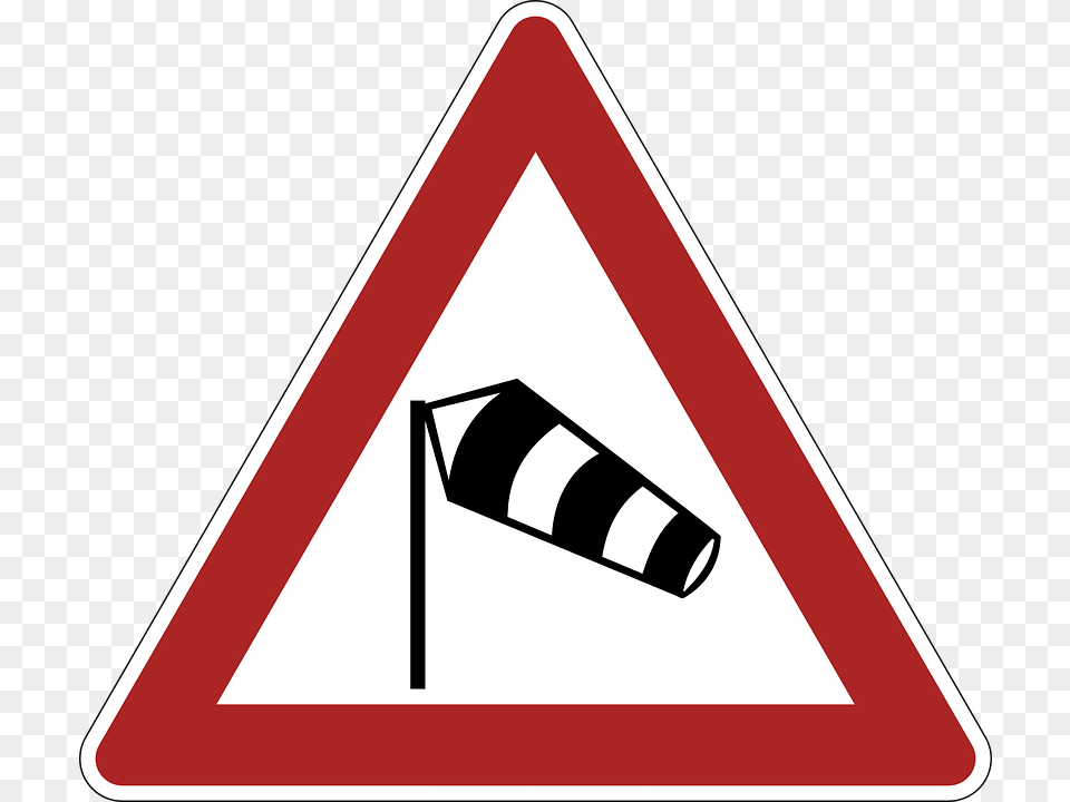 Warning Sidewind Road Sign, Symbol, Road Sign Free Transparent Png