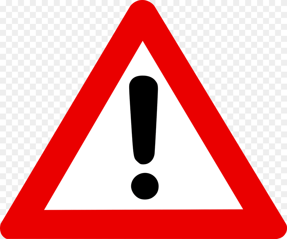 Warning Sign Clipart, Symbol, Road Sign Free Transparent Png