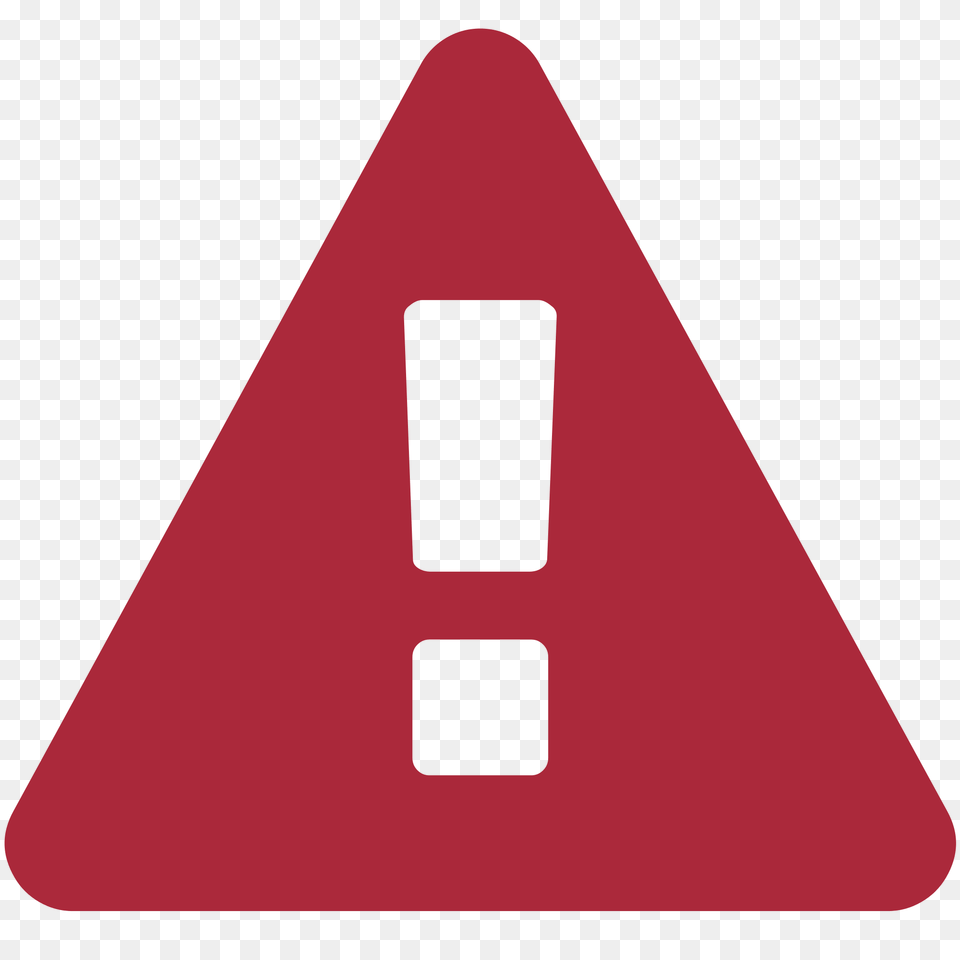 Warning Sign Font Awesome Red, Symbol, Triangle, Road Sign Free Png Download