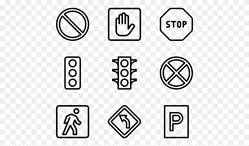 Warning Sign Icons, Gray Free Png