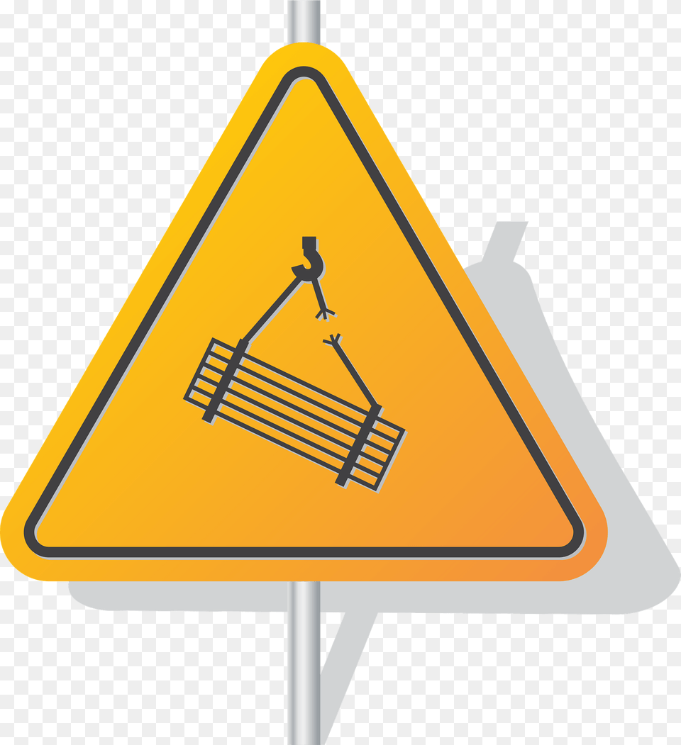 Warning Sign Load Clipart, Symbol, Road Sign, Triangle Free Png