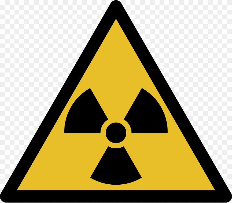 Warning Sign Of Ionizing Radiation Clipart, Symbol, Triangle, Road Sign Free Png Download