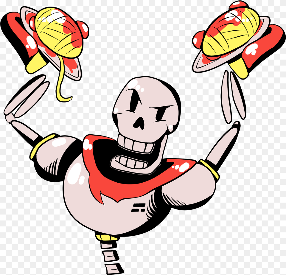 Warning This Is The Comander Of The Skeleton Army Papyrus Undertale Spaghetti, Cartoon, Baby, Person, Head Png