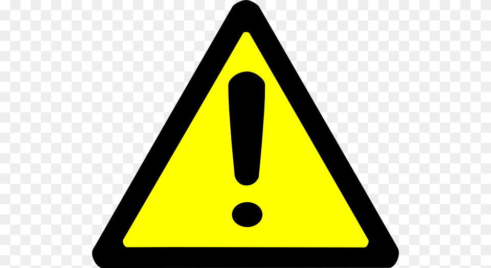 Warning Triangle Sign, Symbol Png