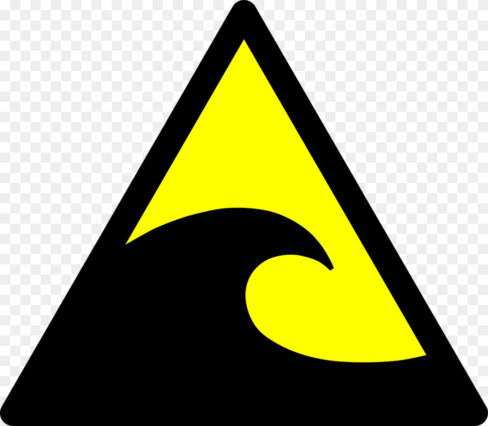 Warnings And Predictions Of Tsunami, Logo, Symbol, Triangle Free Png Download