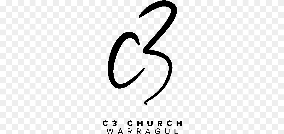 Warragul Stacked C3 Church Location Black Line Art, Gray Png