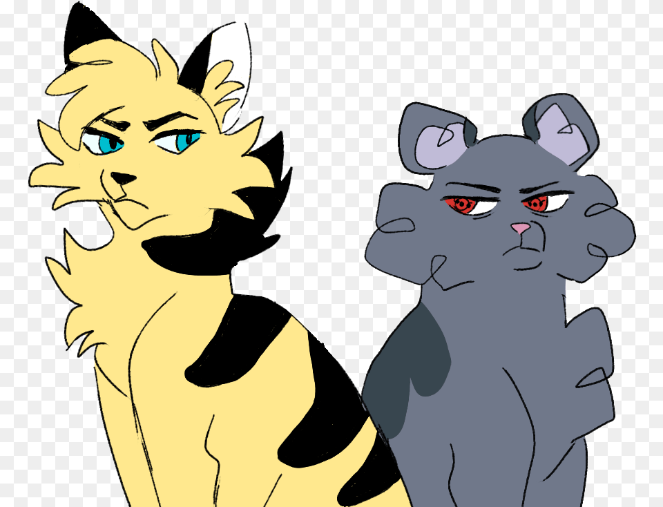 Warrior Cats Bumblestripe And Dovewing, Person, Baby, Cartoon, Face Free Transparent Png