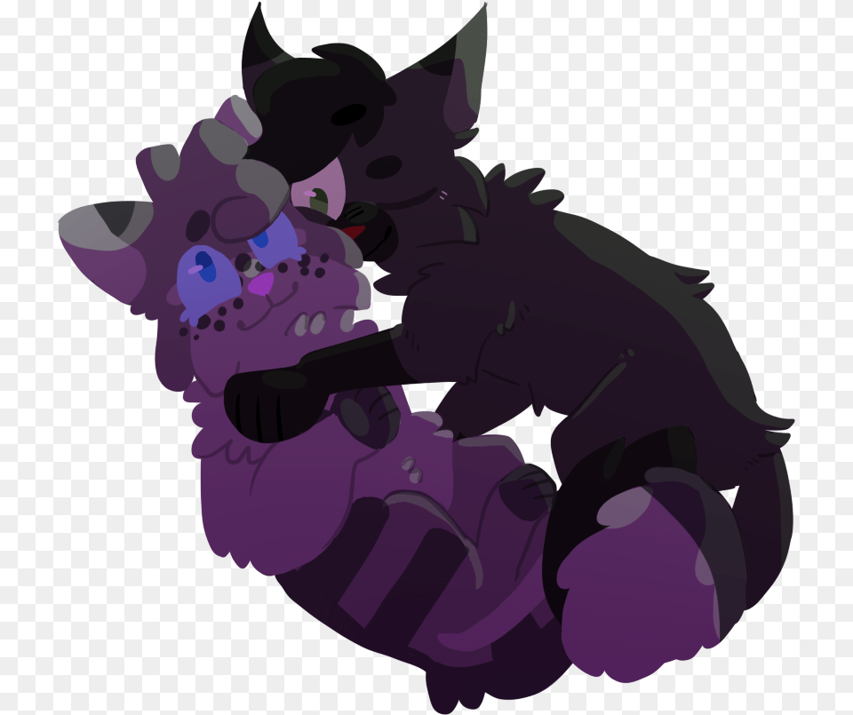 Warrior Cats Hollyleaf X Cinderheart, Purple, Animal, Fish, Sea Life Png