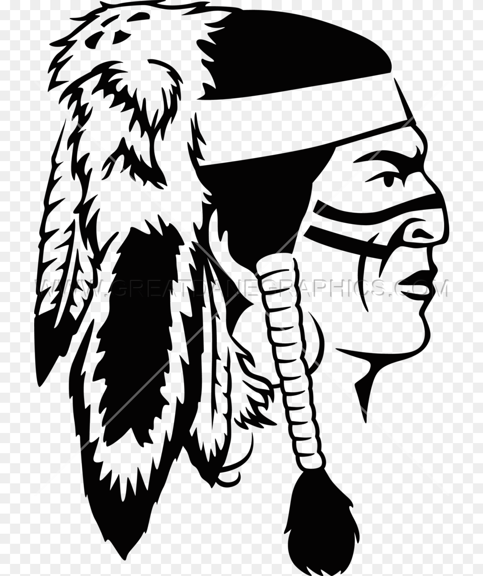 Warrior Clipart Headdress Native American Warrior Vector, Person, Face, Head Png Image