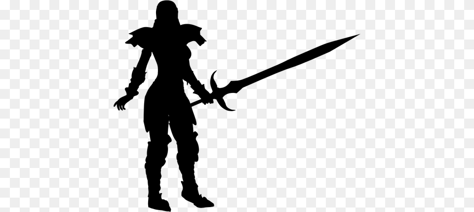 Warrior Free Clipart, Gray Png Image