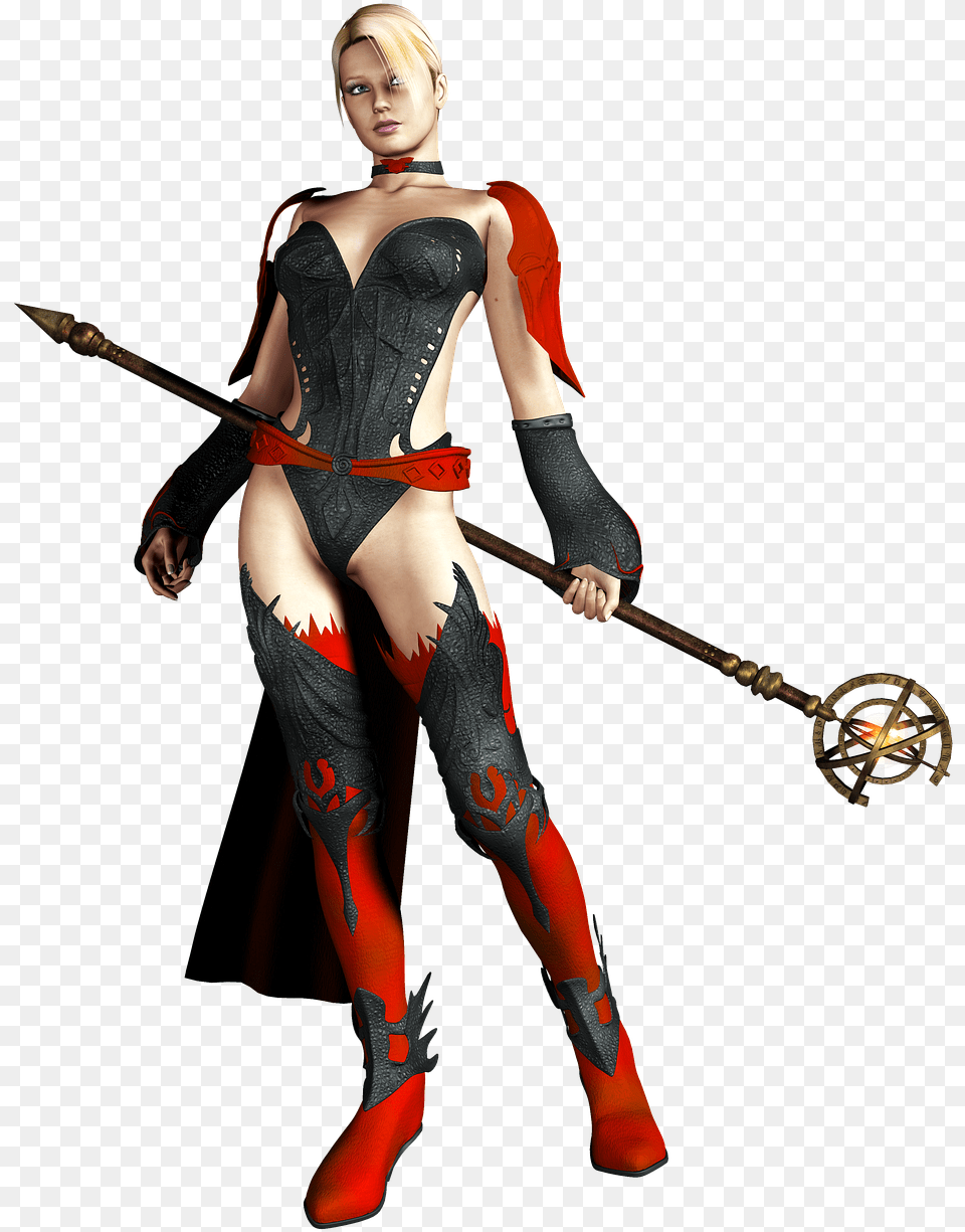 Warrior Girl, Clothing, Costume, Weapon, Sword Png