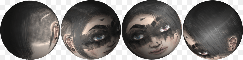 Warrior Girl With Warpaint Eye Shadow, Sphere, Photography, Baby, Person Png