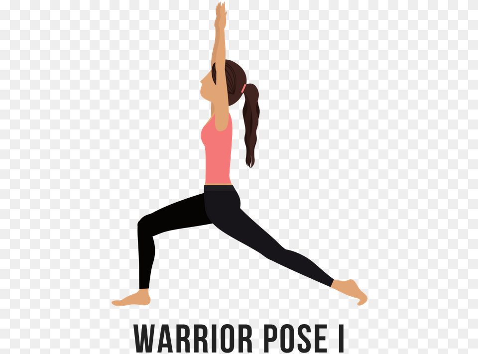 Warrior Pose I Lunge, Yoga, Working Out, Fitness, Warrior Yoga Pose Png