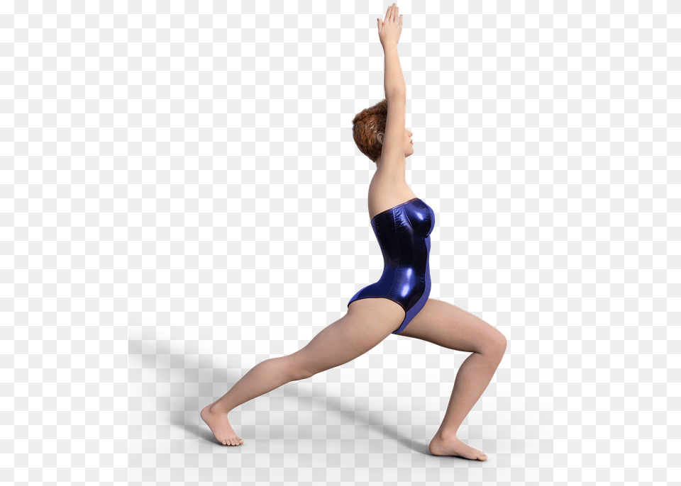 Warrior Yoga Pose For Women Background Gymnast, Person, Acrobatic, Athlete, Gymnastics Png Image