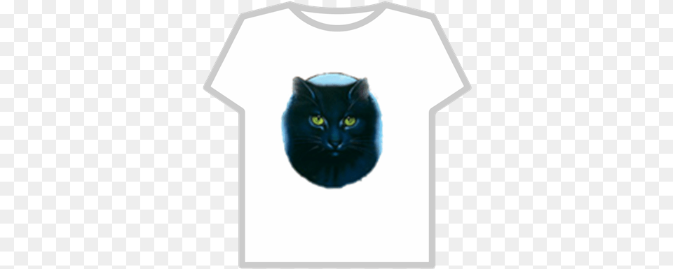 Warriors Hollyleaf T Shirt Transparent Background Roblox Black Cat, Clothing, T-shirt, Animal, Mammal Png