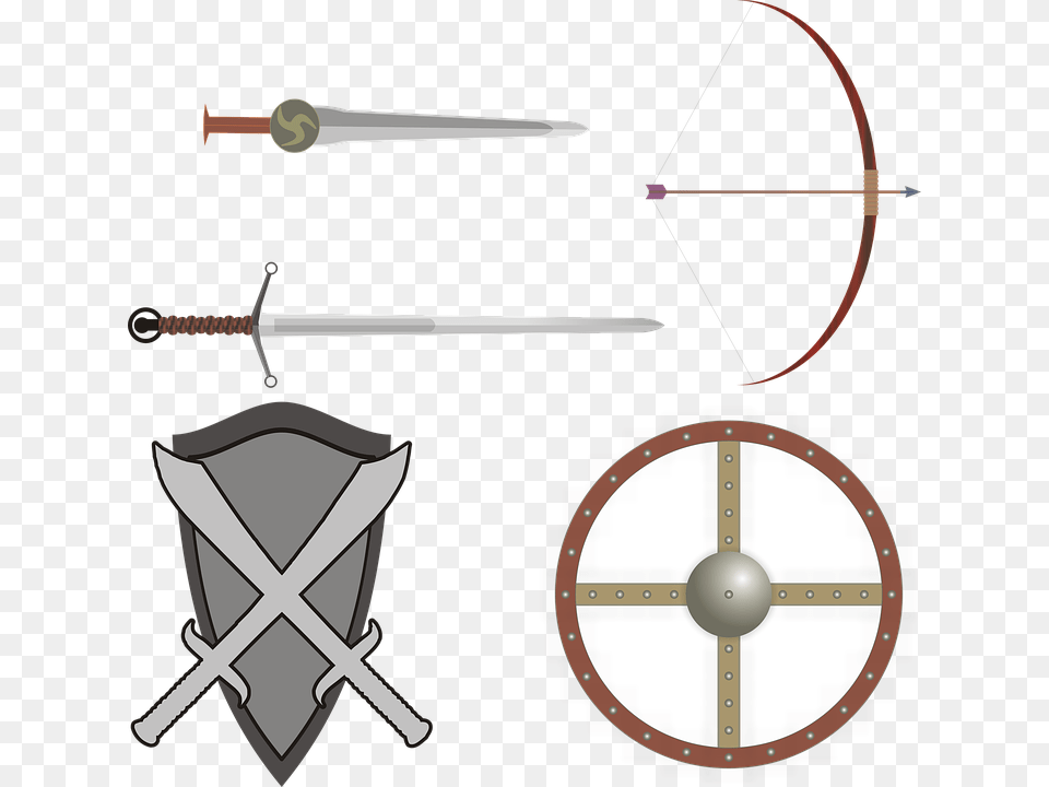 Wars Clipart Middle Ages Animated Picture Of House, Sword, Weapon, Armor, Blade Png