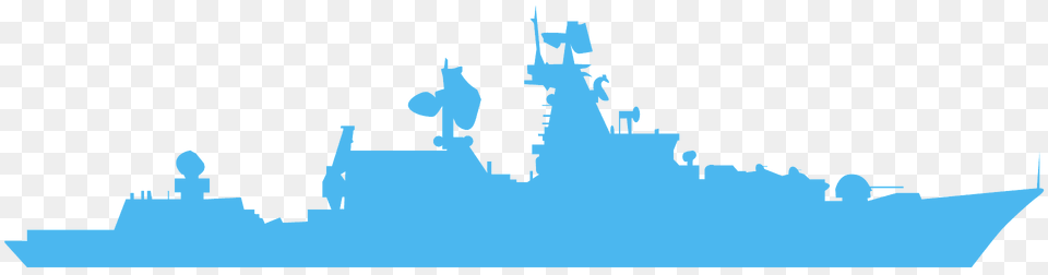 Warship Silhouette, Cruiser, Military, Navy, Ship Png Image