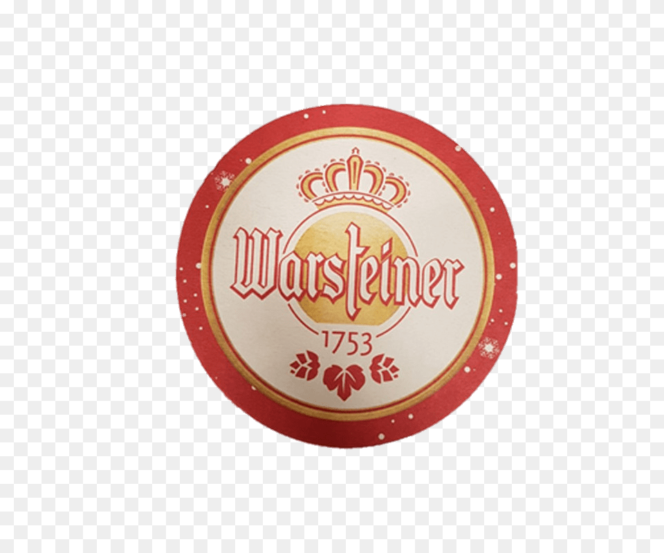 Warsteiner Beer Coaster, Food, Meal, Art, Pottery Png Image