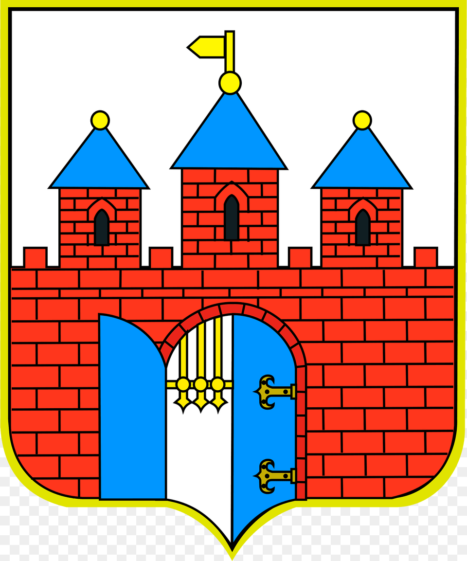 Warszawianka Bydgoszcz Coat Of Arms Clipart, Brick, Architecture, Building, Castle Png Image