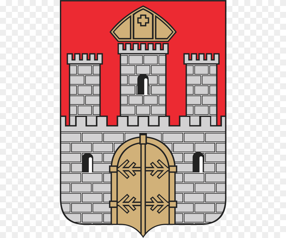 Warszawianka Wloclawek Coat Of Arms, Brick, Arch, Architecture, Scoreboard Png