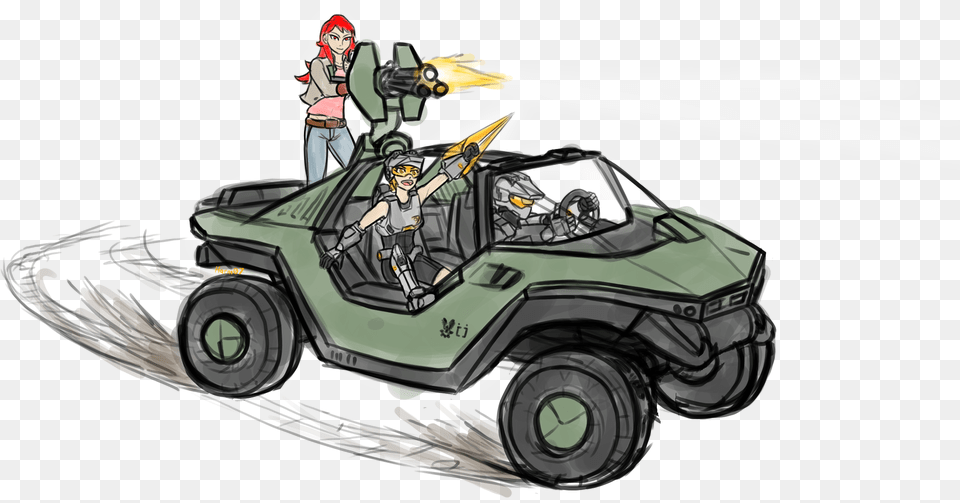 Warthog By Harm07 Fictional Character, Atv, Vehicle, Transportation, Person Png Image