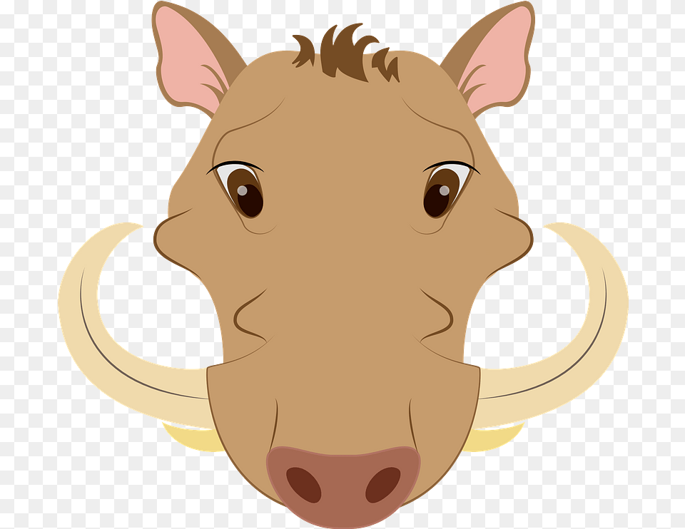 Warthog Face Clipart Big, Baby, Person, Animal, Mammal Free Png