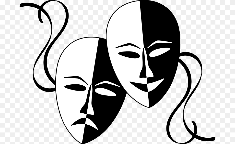 Wasat Theatre Masks, Stencil, Adult, Female, Person Png