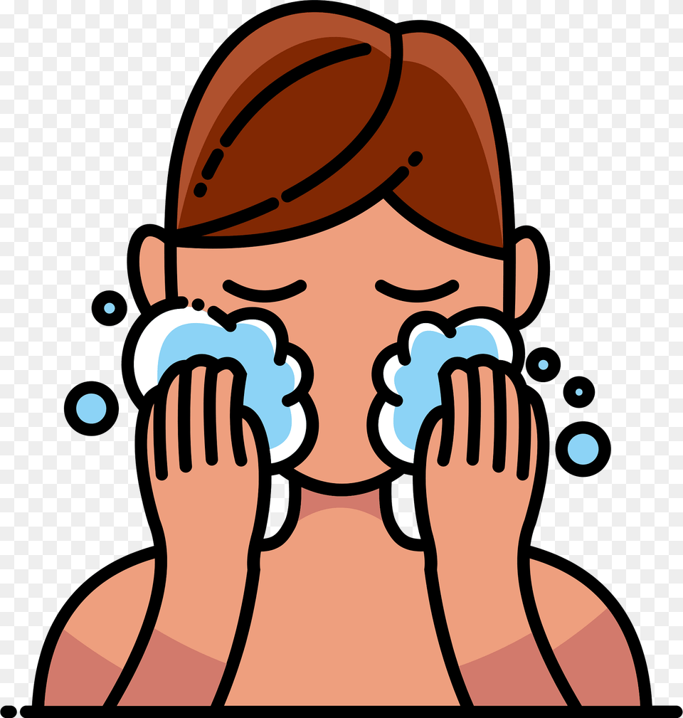 Wash Face Clipart, Person, Washing, Head, Baby Free Png Download