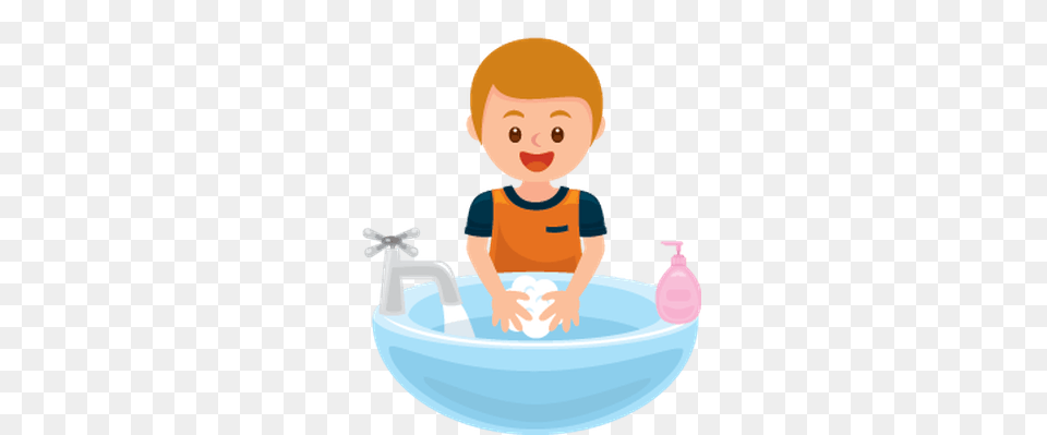 Wash Hands Cliparts, Person, Washing, Baby, Face Free Png