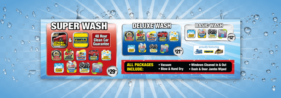 Wash Packages Completely Done, Advertisement, Car, Transportation, Vehicle Png Image