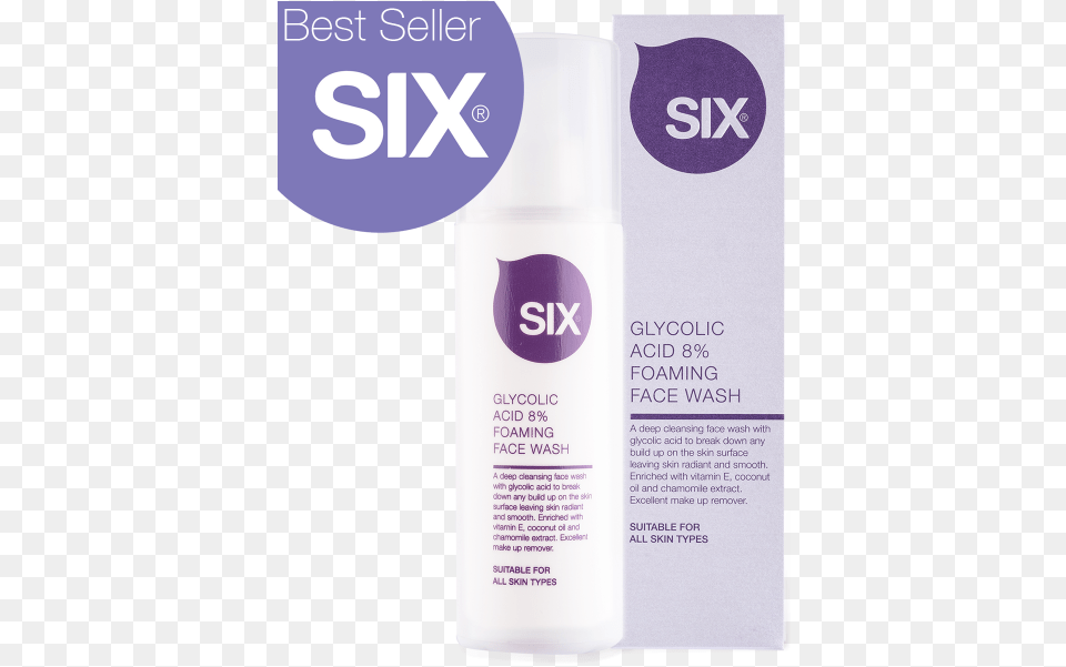 Wash Six Sensational Skincare, Bottle, Cosmetics, Shaker, Can Png Image