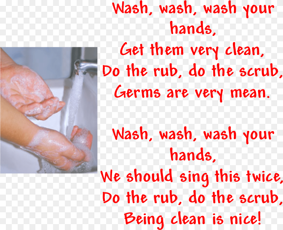 Wash Wash Wash Your Hands Poem, Body Part, Hand, Person, Baby Free Png