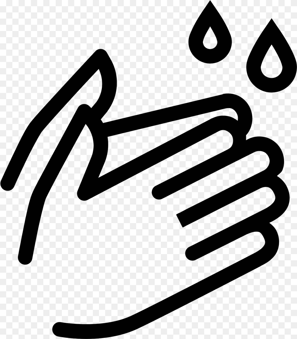 Wash Your Hands Icon, Gray Free Transparent Png