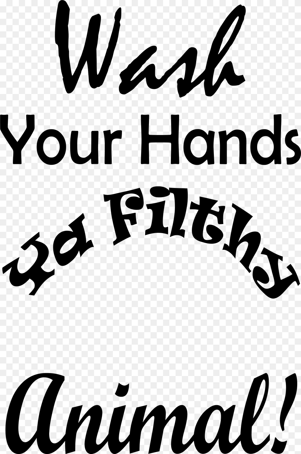 Wash Your Hands Pallet Sign Bathroom, Gray Free Png Download