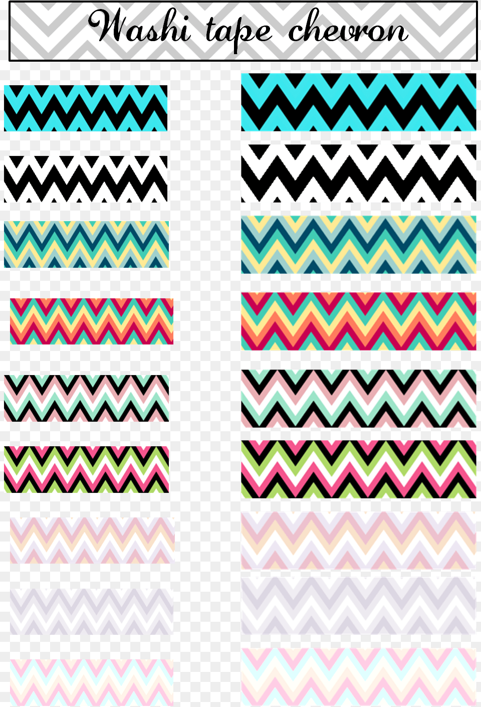 Washi Tape Chevron Pattern, Woven, Home Decor Png