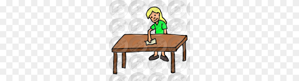 Washing Clipart, Table, Furniture, Desk, Person Png