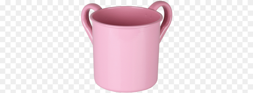 Washing Cup Light Pink Powder Coated Aampm Judaica Stainless Steel Washing Cup, Jug Png