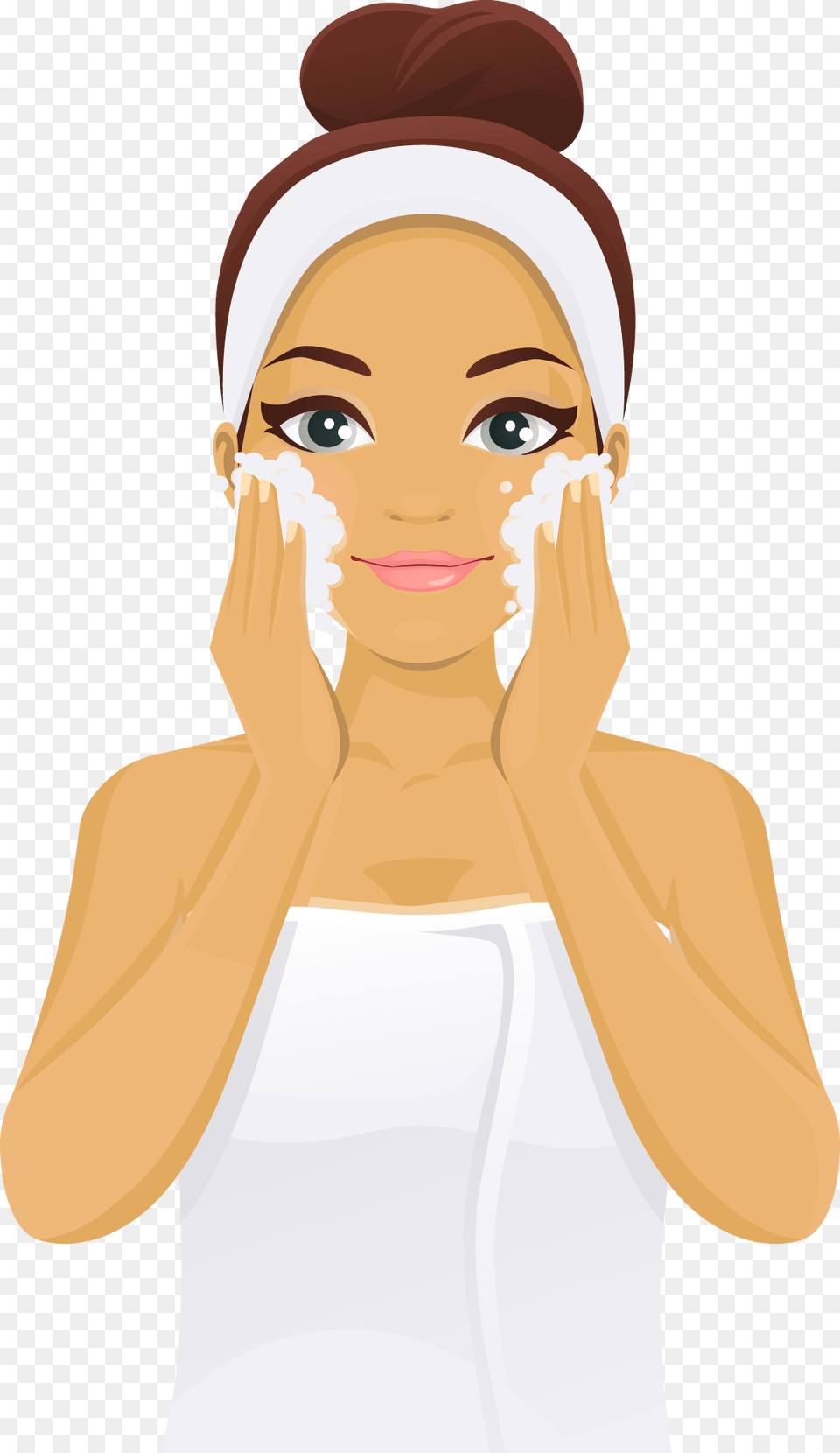 Washing Face Woman Face Wash, Adult, Female, Person, Head Free Png Download