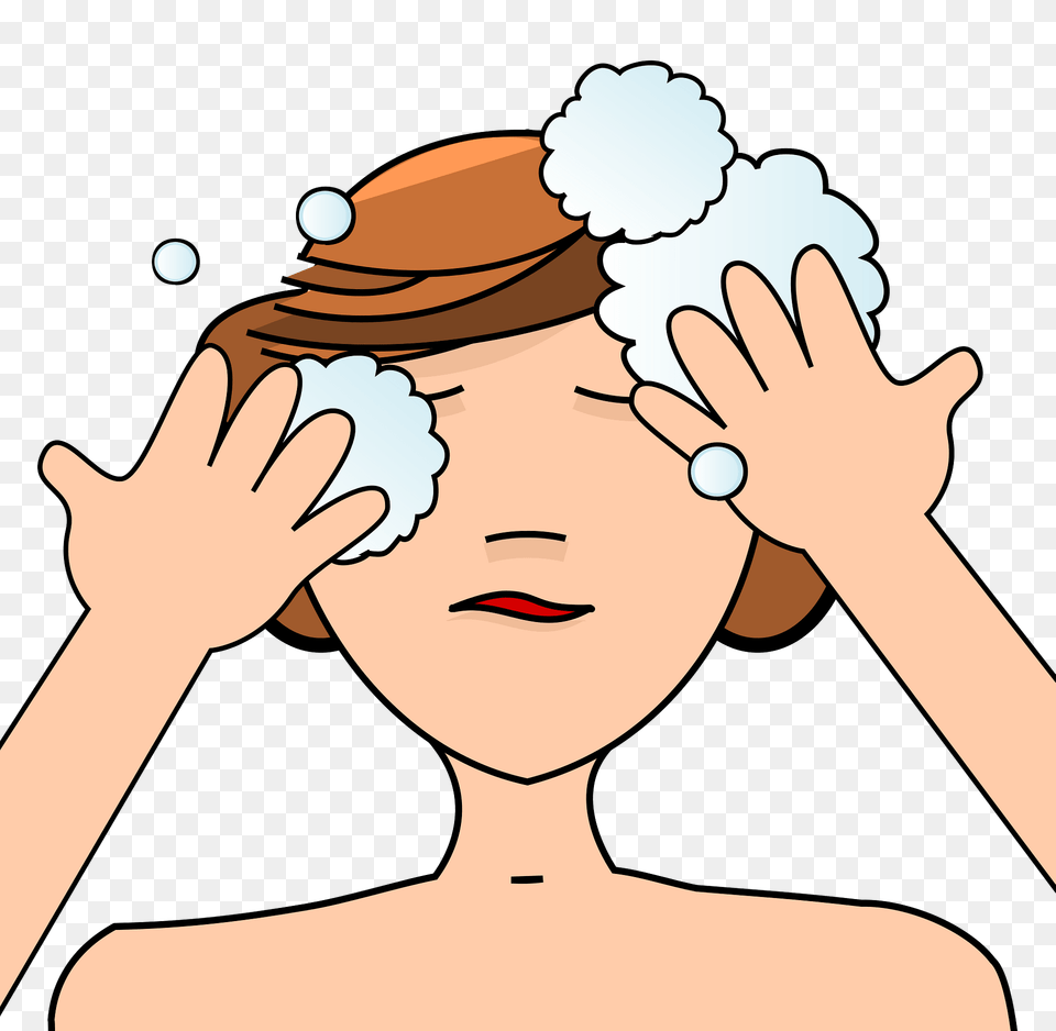 Washing Hair Clipart, Person, Face, Head, Photography Free Transparent Png